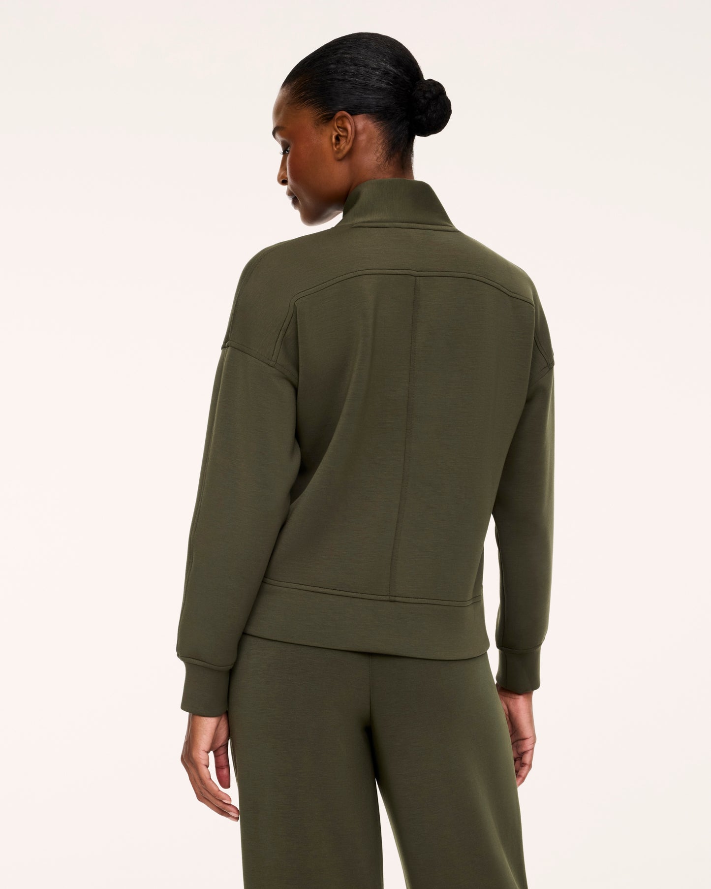 Spanx Air Essentials V-Neck Long Sleeve in Monstera
