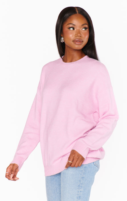 Show Me Your Mumu Feel Good Sweater in Mauve Pink Knit