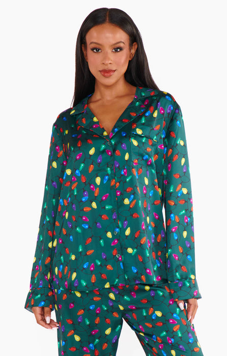 Show Me Your Mumu Classic PJ Set in Festive Lights