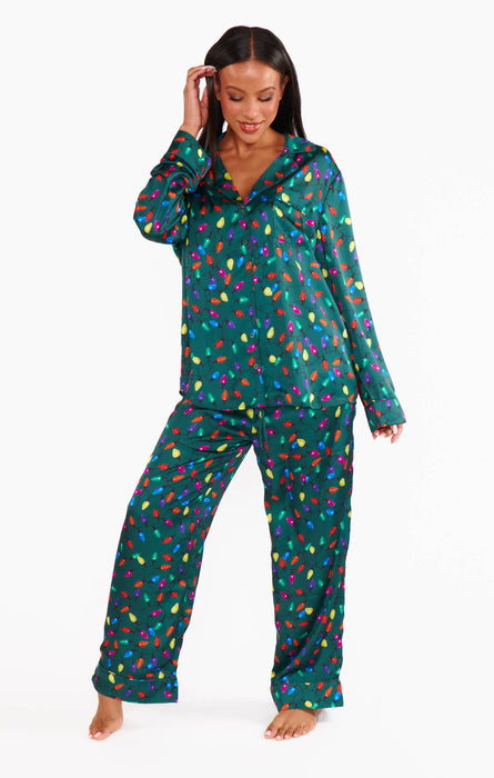 Show Me Your Mumu Classic PJ Set in Festive Lights