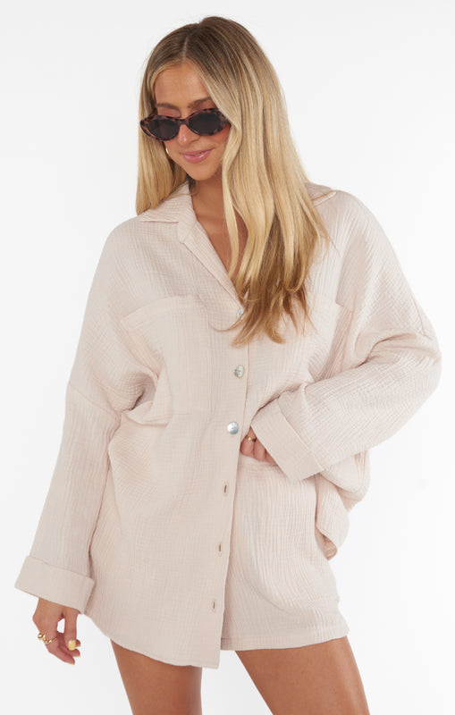 Show Me Your Mumu Crosby Sweater in White Textured Knit