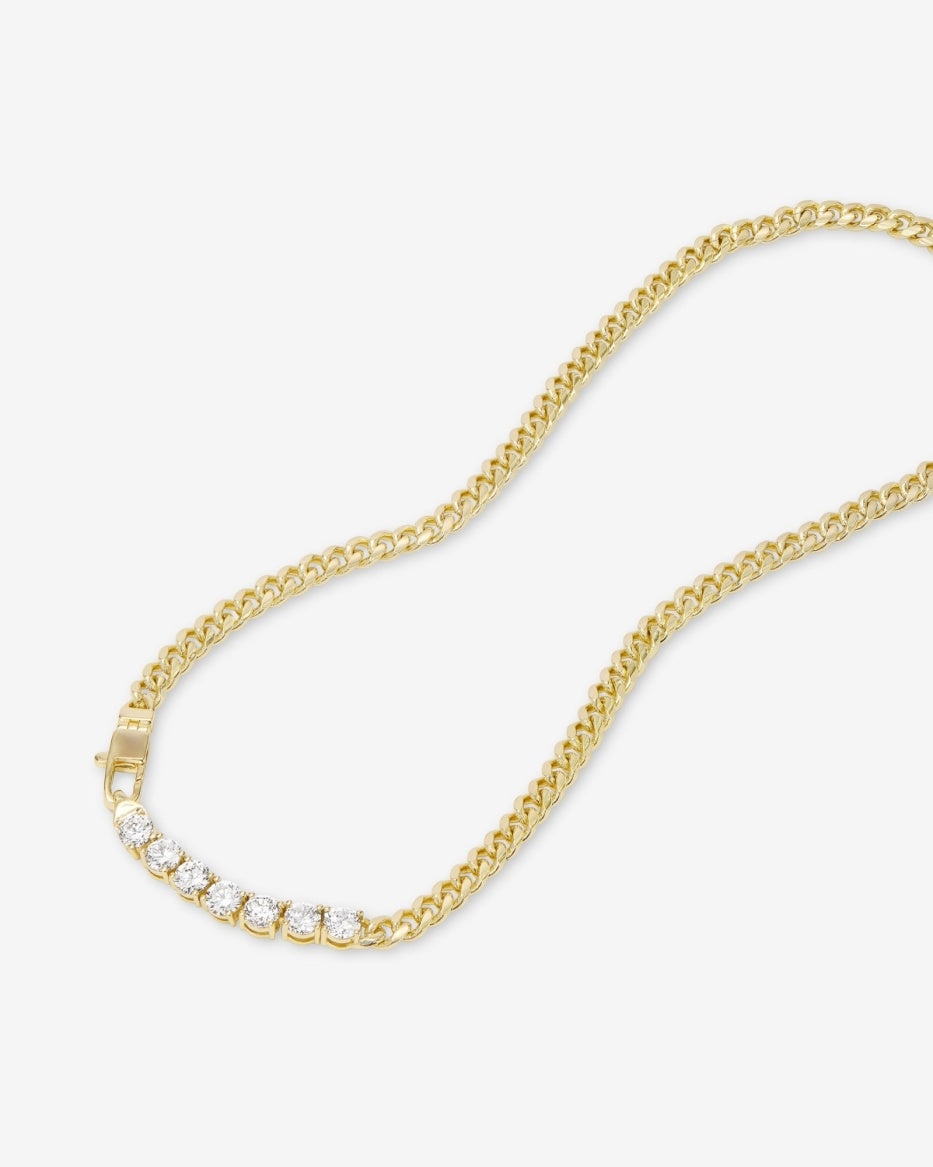Melinda Maria Baby Julian Loves Diamonds Necklace in Gold