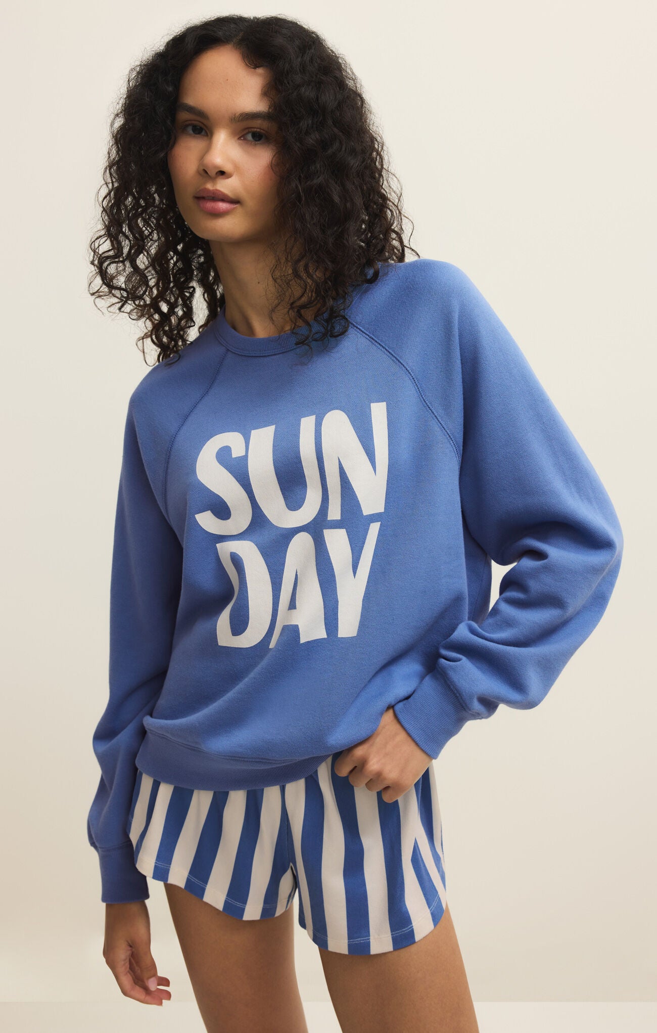 Z Supply Sunday Sweatshirt in Blue