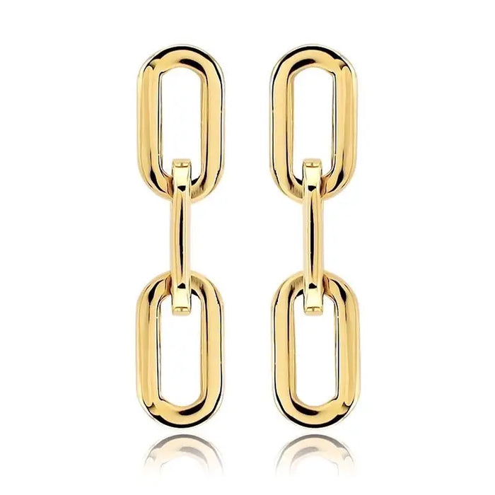 Sahira Jewelry Jenna Chain Earrings in Gold