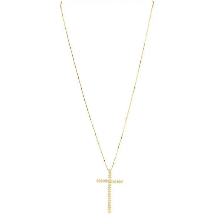 Sahira Jewelry Incanto Cross Necklace in Gold