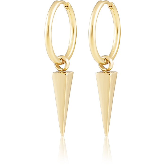 Sahira Jewelry Aria Spiked Hoops in Gold