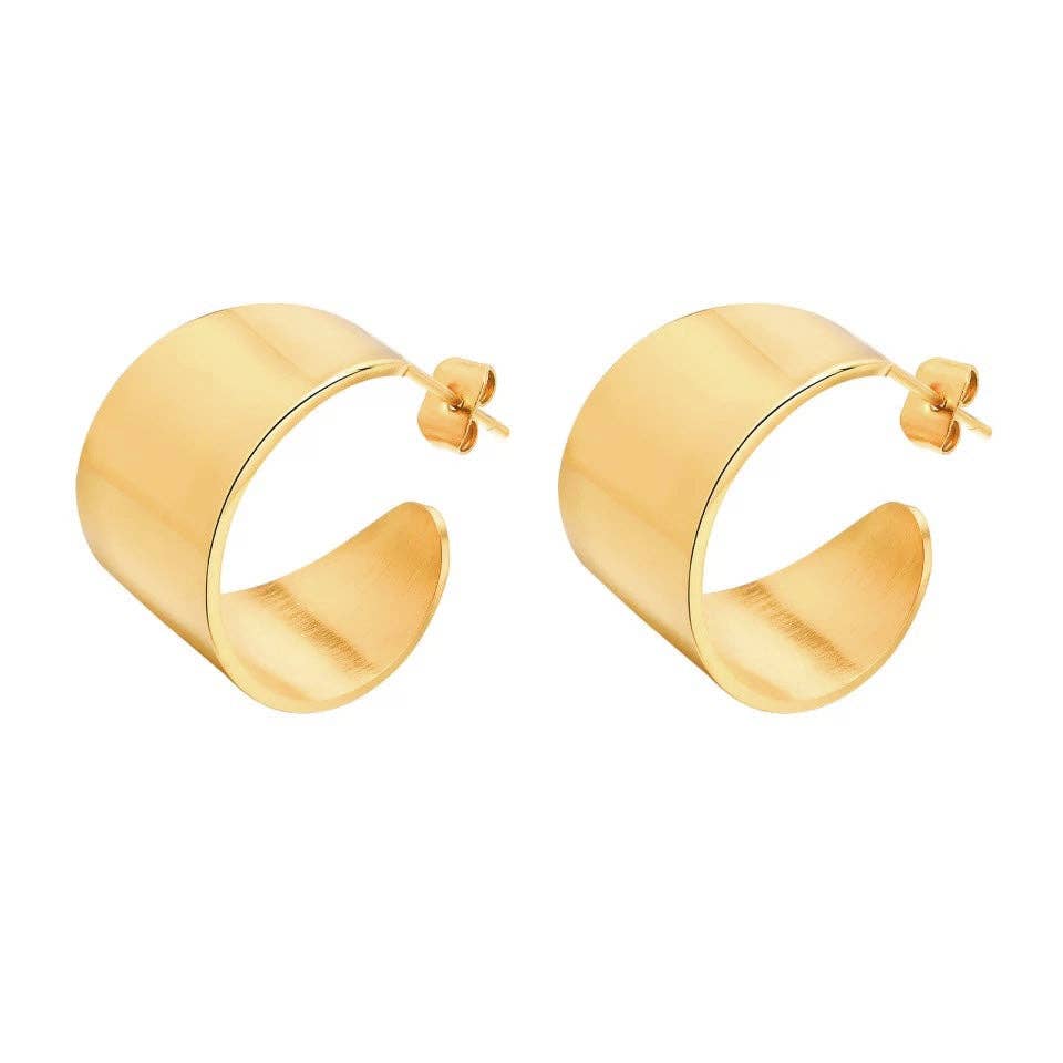 Sahira Jewelry Crosby Mini Hoops in Gold