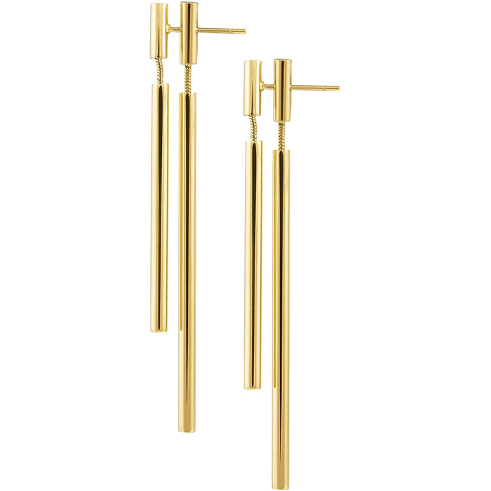 Sahira Jewelry Double Bar Earrings in Gold