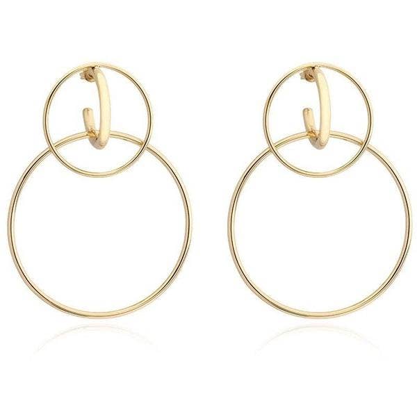Sahira Jewelry Kara Double Hoops in Gold